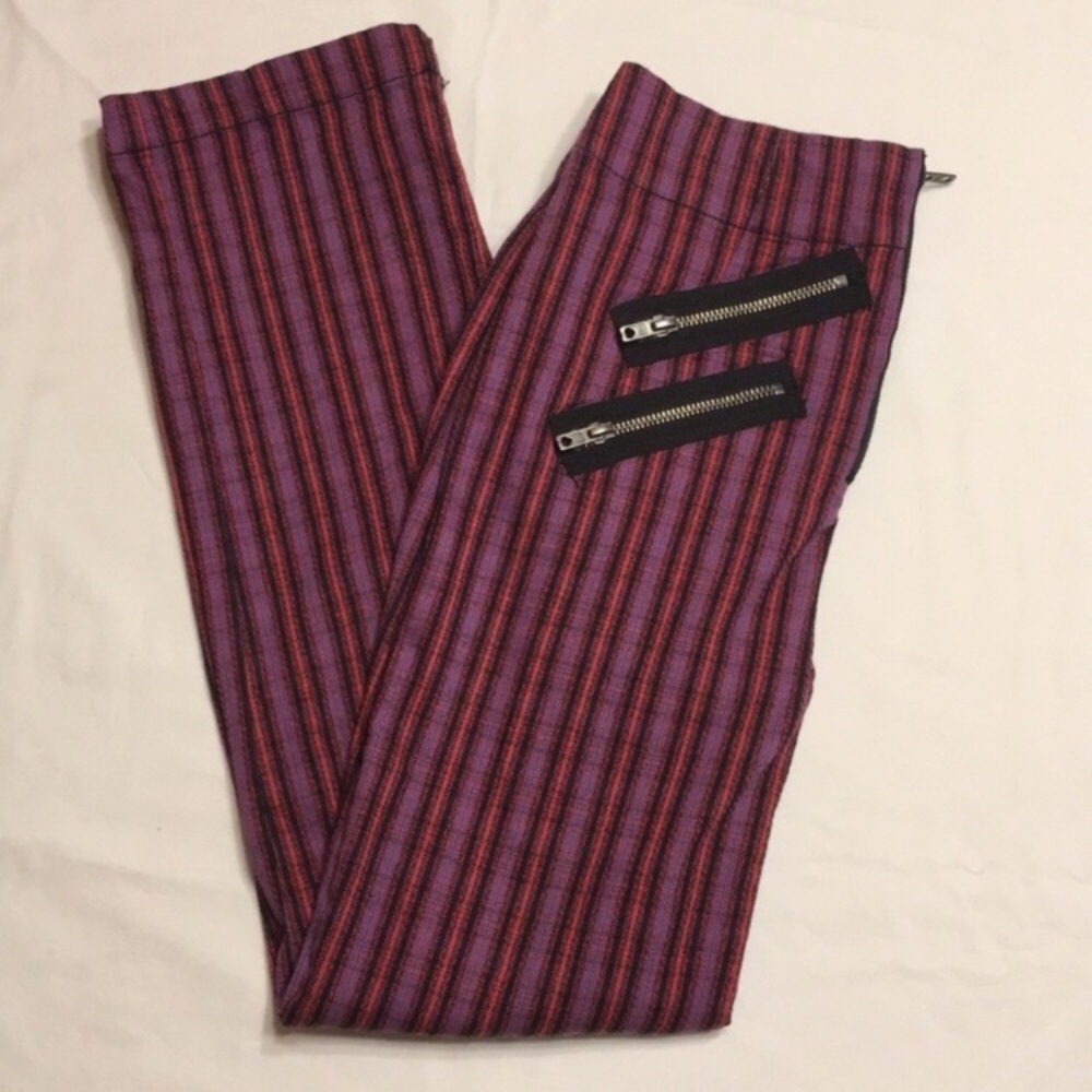 Silence + Noise Punk Rock Striped Jeans